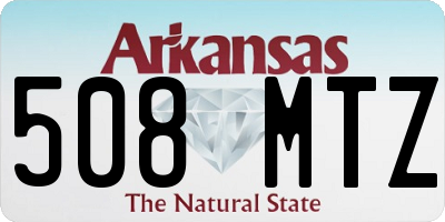 AR license plate 508MTZ