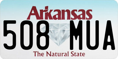 AR license plate 508MUA