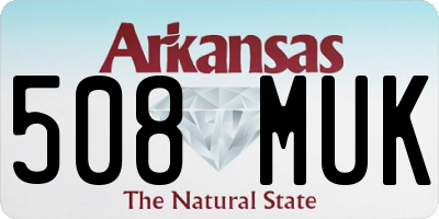 AR license plate 508MUK