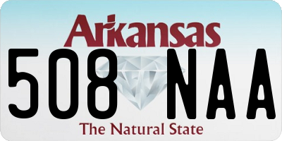 AR license plate 508NAA