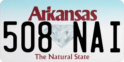 AR license plate 508NAI