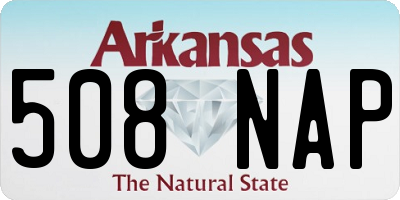 AR license plate 508NAP