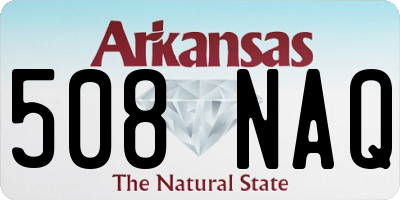 AR license plate 508NAQ