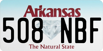 AR license plate 508NBF