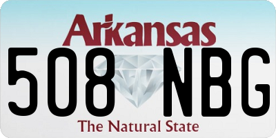 AR license plate 508NBG