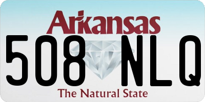 AR license plate 508NLQ