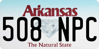 AR license plate 508NPC