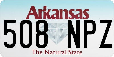 AR license plate 508NPZ