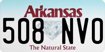 AR license plate 508NVO