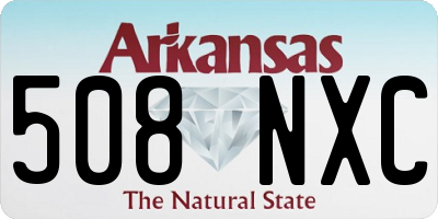 AR license plate 508NXC