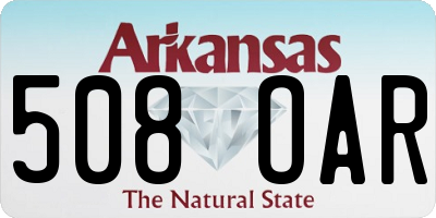 AR license plate 508OAR