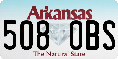 AR license plate 508OBS