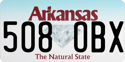 AR license plate 508OBX