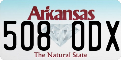 AR license plate 508ODX
