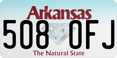 AR license plate 508OFJ