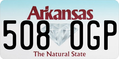 AR license plate 508OGP