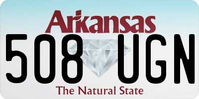 AR license plate 508UGN