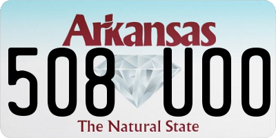 AR license plate 508UOO