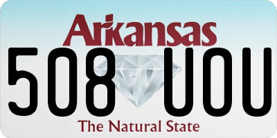 AR license plate 508UOU
