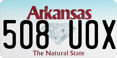 AR license plate 508UOX