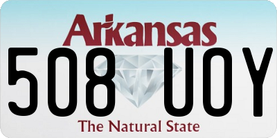 AR license plate 508UOY