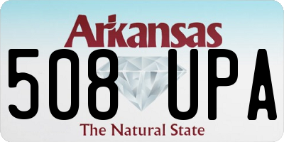 AR license plate 508UPA