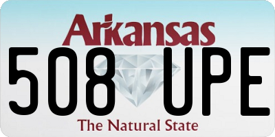 AR license plate 508UPE