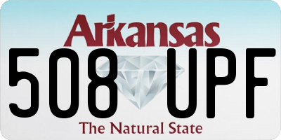 AR license plate 508UPF