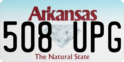 AR license plate 508UPG