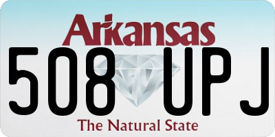 AR license plate 508UPJ