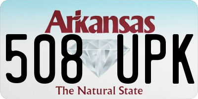 AR license plate 508UPK