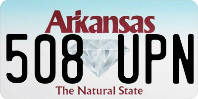AR license plate 508UPN