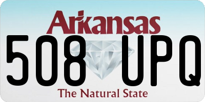 AR license plate 508UPQ