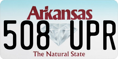 AR license plate 508UPR