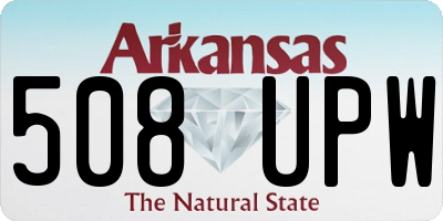 AR license plate 508UPW