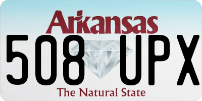 AR license plate 508UPX