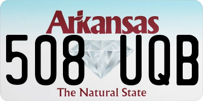 AR license plate 508UQB