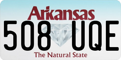 AR license plate 508UQE