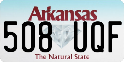 AR license plate 508UQF