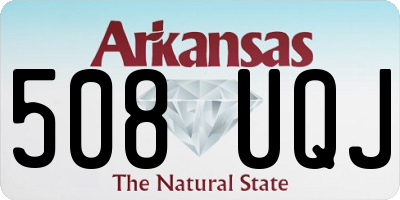 AR license plate 508UQJ