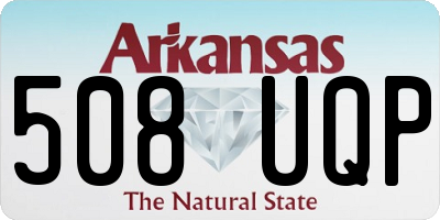 AR license plate 508UQP