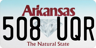 AR license plate 508UQR