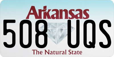 AR license plate 508UQS