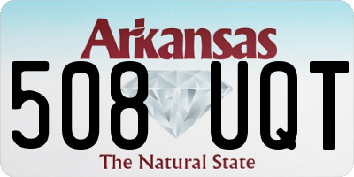 AR license plate 508UQT