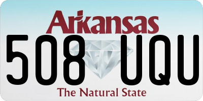 AR license plate 508UQU