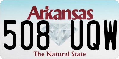 AR license plate 508UQW