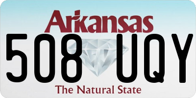 AR license plate 508UQY