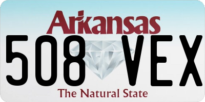 AR license plate 508VEX