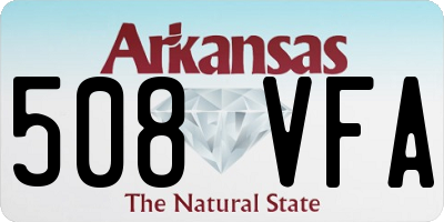 AR license plate 508VFA