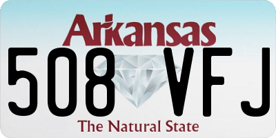 AR license plate 508VFJ